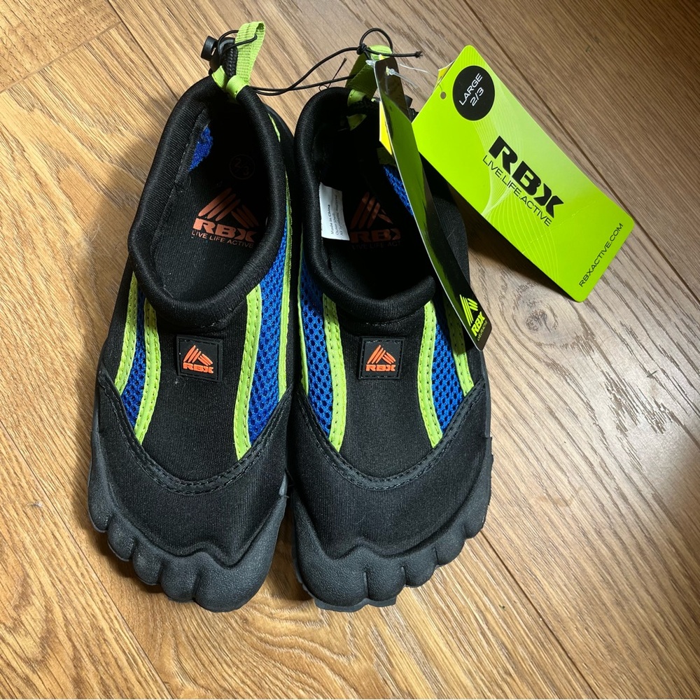 RBX Kids Water Shoes - Black and Blue